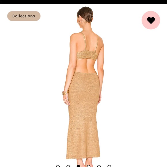 Cult Gaia Serita Dress Gold - Picture 4 of 13